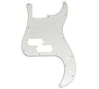 Musiclily Pro 13-Hole Bass Pickguard for SQ Affinity PJ Precision Bass, 3Ply White