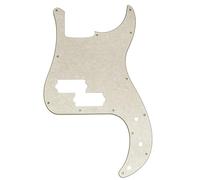 Musiclily Pro 13-Hole Bass Pickguard for SQ Affinity PJ Precision Bass, 4Ply Aged White Pearl