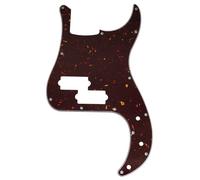 Musiclily Pro 13-Hole Bass Pickguard for SQ Affinity PJ Precision Bass, 4Ply Tortoise Shell