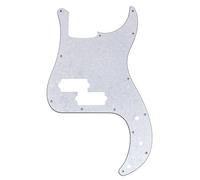 Musiclily Pro 13-Hole Bass Pickguard for SQ Affinity PJ Precision Bass, 4Ply White Pearl