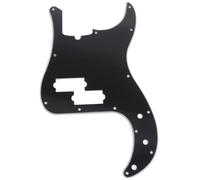 Musiclily Pro 13-Hole Modern Style P Bass Pickguard for 4 String American Precision Bass, 3Ply Black