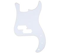 Musiclily Pro 13 Hole P Bass Pickguard 1Ply White | for Fender American/ Mexican Standard Precision Bass