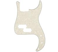 Musiclily Pro 13 Hole P Bass Pickguard 4Ply Aged White Pearl | for Fender American/ Mexican Standard Precision Bass