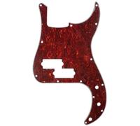 Musiclily Pro 13 Hole P Bass Pickguard 4Ply Red Tortoise | for Fender American/ Mexican Standard Precision Bass