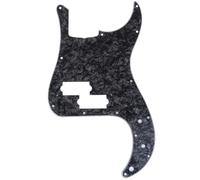 Musiclily Pro 13-Hole P Bass Pickguard for JPN Fender Japan 4-String Precision Bass, 4Ply Black Pearl