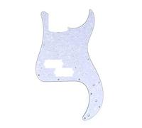 Musiclily Pro 13-Hole P Bass Pickguard for JPN Fender Japan 4-String Precision Bass, 4Ply White Pearl