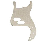 Musiclily Pro 13-Hole Pickguard for Precision Bass 4Ply Aged White Pearl | for Squier Sonic