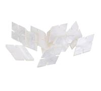 Musiclily Pro 14.5mm Natural Mother of Pearl Diamonds Snowflake Guitar Fretboard Inlay Dots, White Pearl(Set of 10)