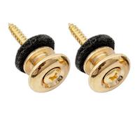 Musiclily Pro 14mm Steel G-type Strap Button End Pins for Acoustic Electric Guitar Bass, Gold (Set of 2)