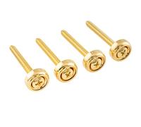 Musiclily Pro 14mm Steel Guitar Neck Mounting Ferrules Neck Joint Bushings and Bolts for Electric Guitar Bass, Gold (Set of 4)