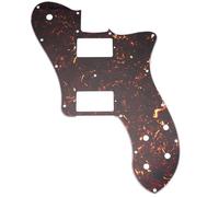 Musiclily Pro 15 Holes Covered HH Guitar Pickguard, 4ply Tortoise Shell