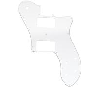 Musiclily Pro 15 Holes Wide Range HH Guitar Pickguard, 3ply White