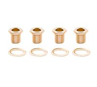 Musiclily Pro 15mm Bass Tuner Bushings and 19mm Washer for Electric Bass Sealed Tuning Pegs Machine Heads, Gold (Set of 4)