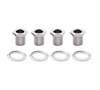 Musiclily Pro 15mm Bass Tuner Bushings and 19mm Washer for Electric Bass Sealed Tuning Pegs Machine Heads, Chrome (Set of 4)