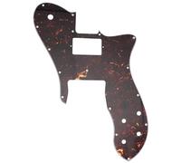 Musiclily Pro 16 Holes Single H Guitar Pickguard For USA/Mexico Fender 72 Tele Custom Style Electric Guitar, 4ply Tortoise Shell