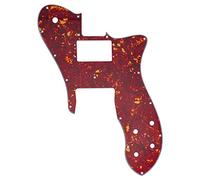 Musiclily Pro 16 Holes Wide Range Humbucker Guitar Pickguard For USA/Mexico Fender 72 Tele Custom Style Electric Guitar, 4ply Vintage Tortoise