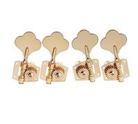 Musiclily Pro 2x2 Open Gear Bass Tuners Machine Heads Tuning Keys Pegs for Precision Jazz Bass, Gold