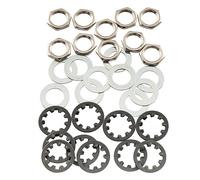 Musiclily Pro 3/8" Guitar Nuts and Washers Guitar Input Output Jack Socket Nuts for CTS Pots & Switchcraft Jacks (Set of 10)
