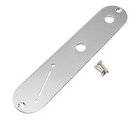 Musiclily Pro 32mm Steel Control Plate with Narrow Pots Hole Spacing and Angled Switch Slot for Tele Style Electric Guitar, Chrome