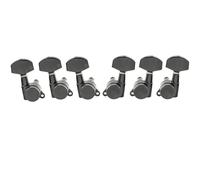Musiclily Pro 3R3L Guitar Locking Tuners Machine Heads Tuning Pegs Keys Set for Les Paul Style Electric or Acoustic Guitar, Black