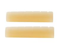 Musiclily Pro 43.99mm Slotted Les Paul Electric and Acoustic Guitar Unbleached Bone Nut for 6 String Epiphone Pre-2014 (Set of 2)