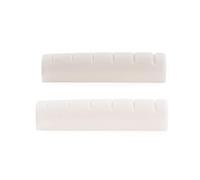 Musiclily Pro 43x6x9mm Flat Bottom Slotted Bone Guitar Nut White 2Pcs | for 6 String EPI SG LP ES-335 Style Electric Guitar
