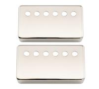 Musiclily Pro 49.2mm Nickel Silver Alloy Humbucker Pickup Covers Set for American made Electric Guitar, Nickel (Set of 2)