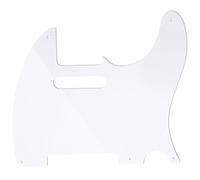 Musiclily Pro 5-Hole Guitar Pickguard for MIJ JPN Japan Tele Style,1Ply White