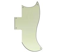Musiclily Pro 5-Hole Half Face Guitar Pickguard for EPI China Made SG Standard 61 Electric Guitar, 3Ply Mint Green