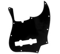Musiclily Pro 5-String 10-Hole American J Bass Pickguard 3Ply Black | Contemporary, for Fender American Jazz Bass