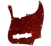 Musiclily Pro 5-String 10-Hole American J Bass Pickguard Vintage Tortoise | 4Ply, Contemporary, for Fender American Jazz Bass