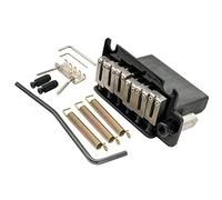Musiclily Pro 52.5mm 2 Point Tremolo Bridge Steel Saddles Steel Block for American Strat Style Electric Guitar, Black