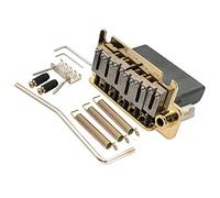 Musiclily Pro 52.5mm 2 Point Tremolo Bridge Steel Saddles Steel Block for American Strat Style Electric Guitar, Gold