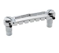 Musiclily Pro 52.5mm Pre-set Intonatable Wraparound Bridge Tailpiece for Epiphone Les Paul Junior LP Style Guitar, Chrome