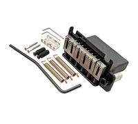 Musiclily Pro 54mm 2-Point Style Guitar Tremolo Bridge with Stainless Steel Saddles Full Steel Block for Japan Import Strat, Black