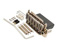 Musiclily Pro 54mm 2-Point Style Guitar Tremolo Bridge with Stainless Steel Saddles Full Steel Block for Japan Import Strat, Gold