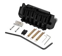 Musiclily Pro 54mm Roller Saddles 2-Point Tremolo Bridge for Import Strat Style Electric Guitar, Black
