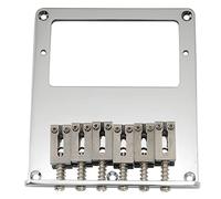 Musiclily Pro 54mm Tele Humbucker Bridge with 6 Stainless Steel Saddles for Telecaster Style Electric Guitar, Chrome