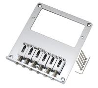 Musiclily Pro 54mm Tele Humbucker Bridge with Modern Zinc Alloy Saddles and Steel Plate for Telecaster Style Electric Guitar, Chrome