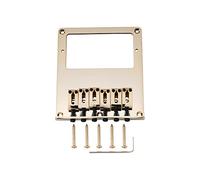 Musiclily Pro 54mm Tele Humbucker Bridge with Modern Zinc Alloy Saddles and Steel Plate for Telecaster Style Electric Guitar, Gold