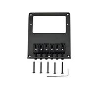 Musiclily Pro 54mm Tele Humbucker Bridge with Modern Zinc Alloy Saddles and Steel Plate for Telecaster Style Electric Guitar, Black