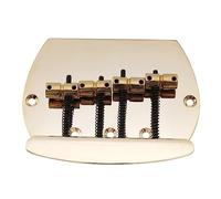 Musiclily Pro 57mm 4-String Bass Bridge for Music Man Style Bass, Gold