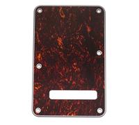 Musiclily Pro 6-Hole ST Backplate for Squier HSS Guitar 4Ply Red Tortoise | for Sonic Strat