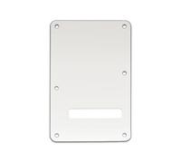 Musiclily Pro 6-Hole ST Backplate for Squier Sonic SSS Guitar 3Ply White