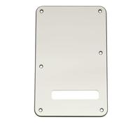 Musiclily Pro 6-Hole ST Guitar Backplate for Squier Sonic Strat HSS Electric Guitar, 3ply Aged White