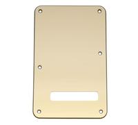 Musiclily Pro 6-Hole ST Guitar Backplate for Squier Sonic Strat HSS Electric Guitar, 3ply Cream