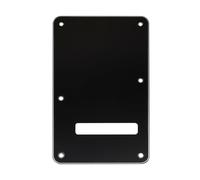 Musiclily Pro 6-Hole ST Guitar Backplate for Squier Sonic Strat SSS Electric Guitar, 3ply Black