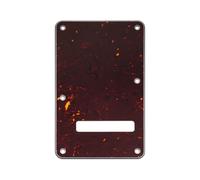Musiclily Pro 6-Hole ST Guitar Backplate for Squier Sonic Strat SSS Electric Guitar, 4ply Tortoise Shell