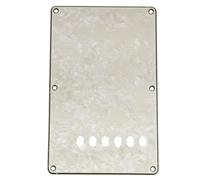 Musiclily Pro 6-Hole ST Guitar Backplate for Tagima TG-530 Strat Style SSS 11-Hole Pickguard Electric Guitar, 4ply Aged White Pearl