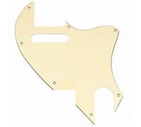 Musiclily Pro 7 Holes Guitar Pickguard for Fender F-Hole Hybrid Tele Style Electric Guitar, 3Ply Cream